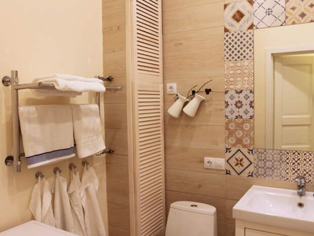 Дизайн ванной комнаты, интерьер ванной в русском стиле