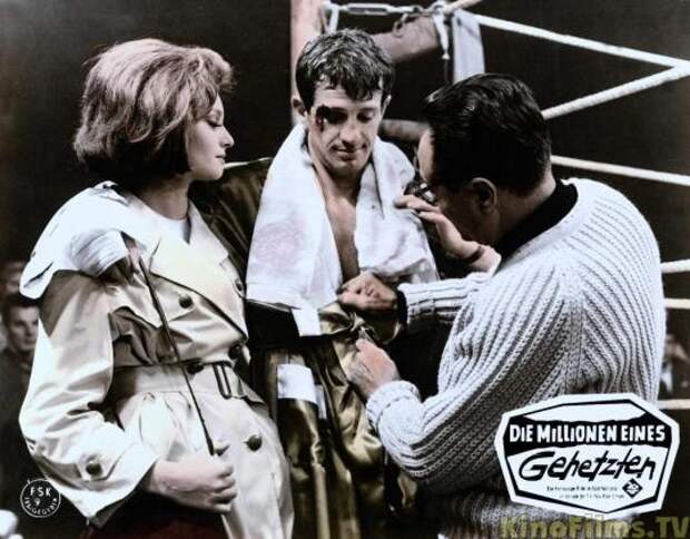 Чемпион Парижа по боксу Жан-Поль Бельмондо в роли боксера неудачника, фильм "Фершо старший"(1963)