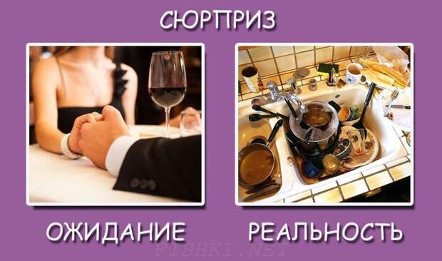 8 марта: ожидание и реальность 8 марта, девушки, ожидание, реальность, юмор