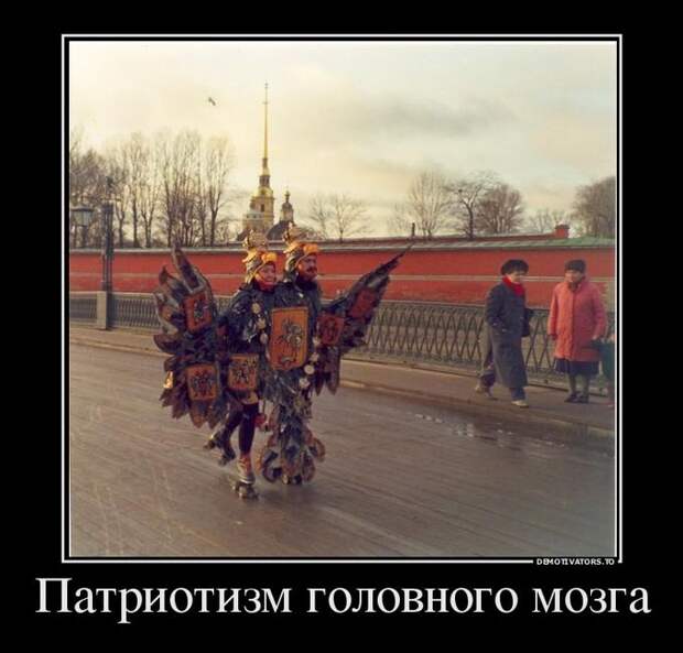Патриотизм головного мозга демотиватор, юмор