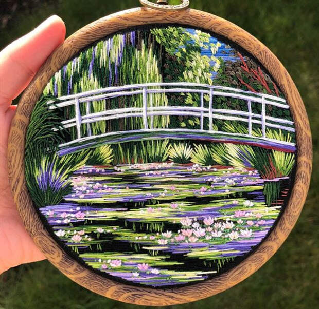 Удивительные вышитые пейзажи от Sew Beautiful