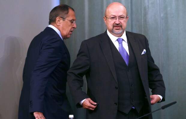 Министр иностранных дел РФ Сергей Лавров и генеральный секретарь ОБСЕ Ламберто Заньер