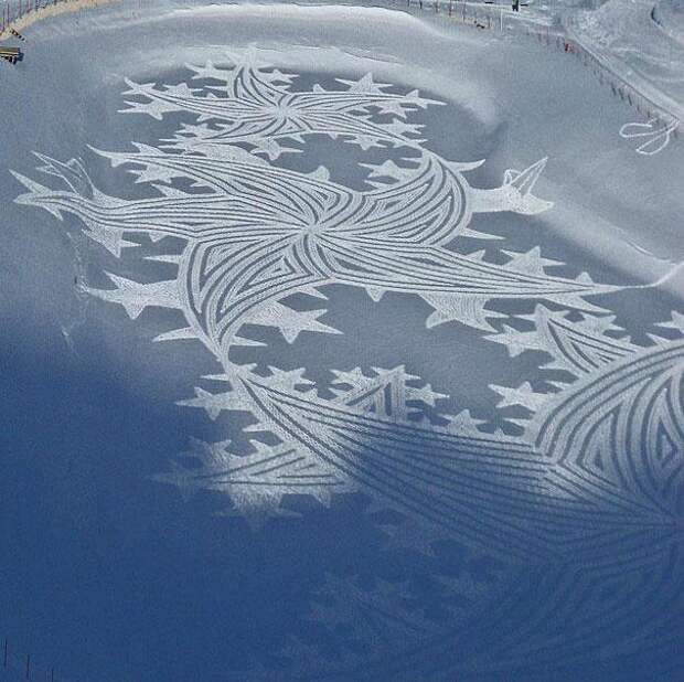 Рисунки на снегу (10)
