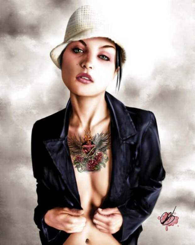 Портрет Ноэль (Portrait Noel). Автор работ: художник Пит Тапанг (Pete Tapang). 