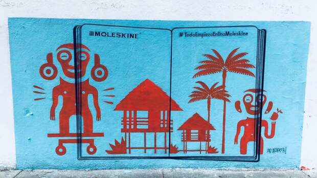 Moleskine превращает произведения уличного искусства в креативную рекламу: фото