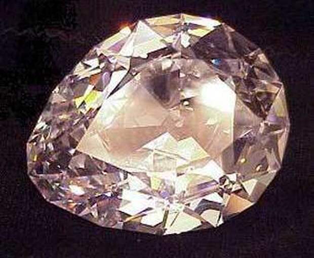 Бриллиант ''Куллинан второй'', изготовленный из алмаза ''Куллинан''. Вес -  530.2 карата. Фото с сайта rockhounds.com