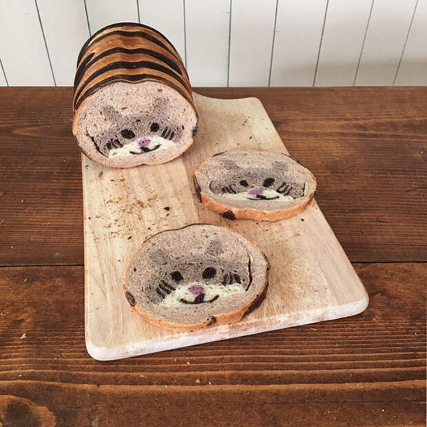 Illustrations Inside Loaves Of Bread
