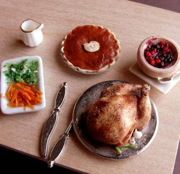 миниатюрные реалистичные скульптуры еды (4)