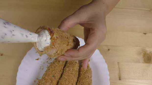 Куриные трубочки с кремом Кулинария, Рецепт, Еда, Закуска, Праздничный стол, Другая кухня, Меню, Видео рецепт, Видео, Длиннопост