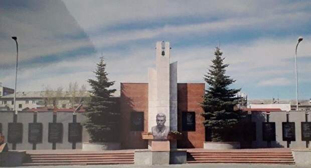 Проект бюста Сталину в Парке Победы в Кургане