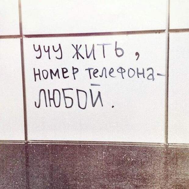 философские надписи на стенах 