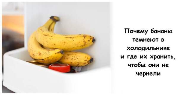 Почему бананы темнеют в холодильнике и где их хранить, чтобы они не чернели