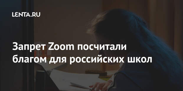 Запрет Zoom посчитали благом для российских школ