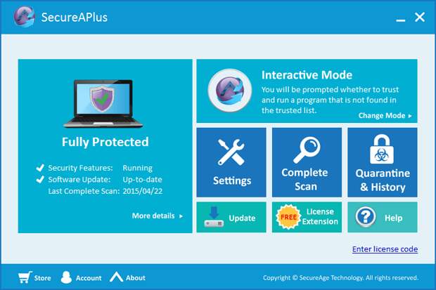 SecureAPlus Premium - бесплатная лицензия на 15 месяцев