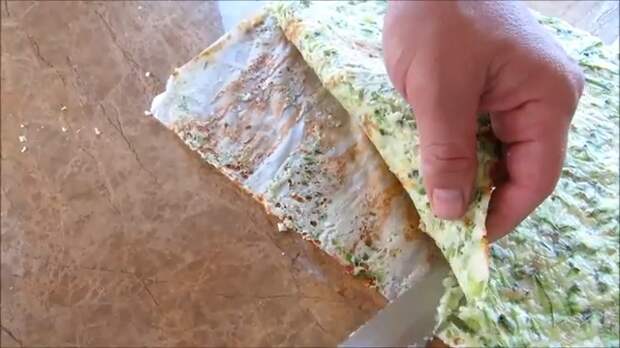 Рулет из кабачка с ветчиной и сыром еда, закуска, ветчина, сыр, вкусно, рецепт, длиннопост, другая кухня, как приготовить кабачки, видео
