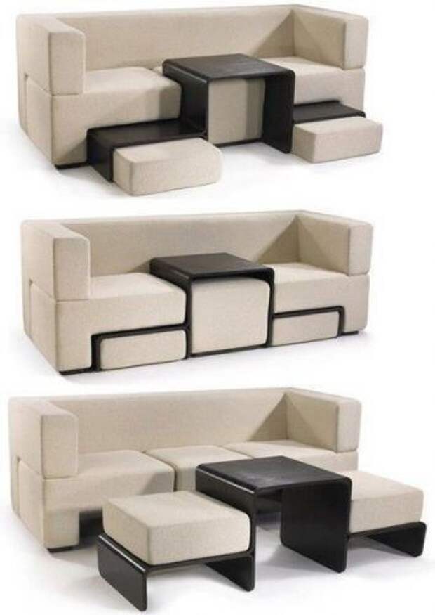 Мебель-трансформер. 15 крутых идей для минимальных квадратов маленькая комната, мебель, трансформер