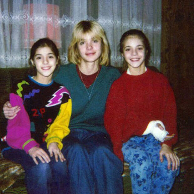 Вера Глаголева с дочерьми Марией и Анной