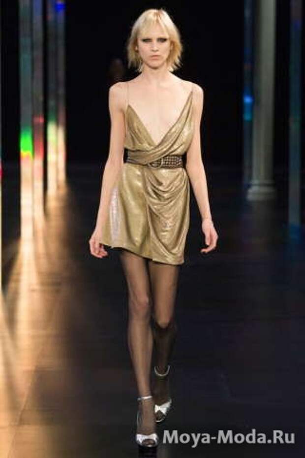 Модные сарафаны весна-лето 2015 Saint Laurent