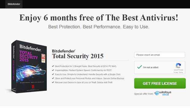 Bitdefender Total Security на 6 месяцев бесплатно