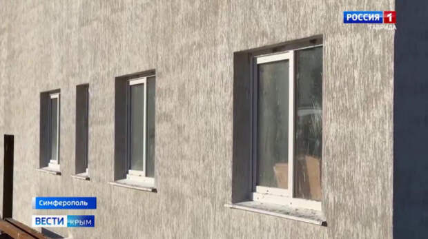 Школа на 350 мест в микрорайоне Луговом в Симферополе готова почти на 50%