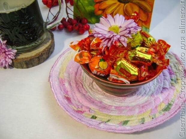 Коврик из лоскутков