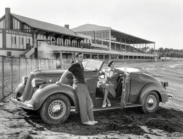 В спортивном стиле (1935 год) авто, олдтаймер, ретро фотографии, старинные автомобили