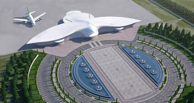 Как выглядит новый аэропорт Ашхабада стоимостью $2,3 млрд. Фото №1