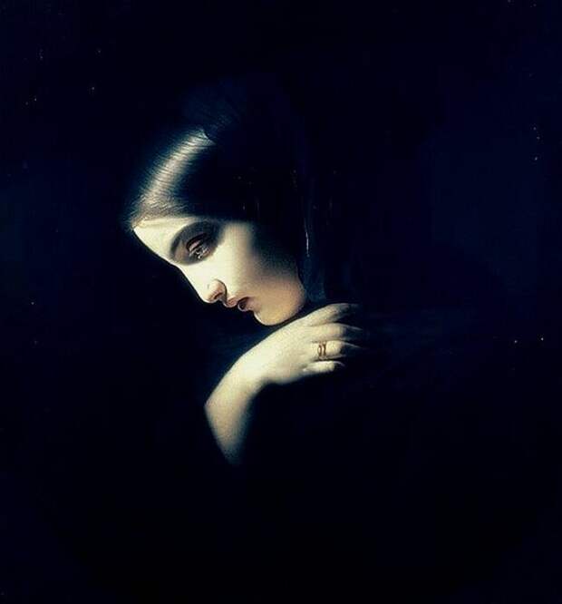 Яков Капков (1816-1854), "Молодая вдова", 1851 г.