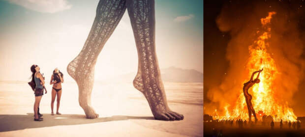 Скульптура «Истина и красота» Burning Man 2015