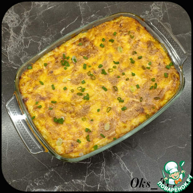 Лазанья с курицей и грибами