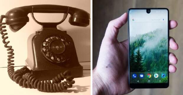 Телефон в мире, вещи, изменились, прошлое, тогда и сейчас