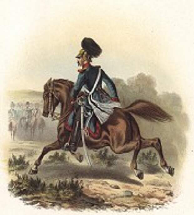 Драгун полка принца прусского Альбрехта в униформе образца 1870-х гг. Preussens Heer. Берлин, 1876