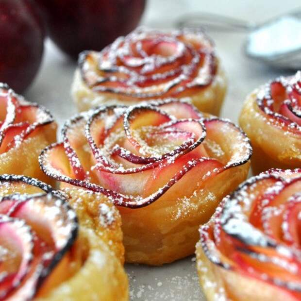 Яблочные розочки - красивый и вкусный десерт Яблочные розочки - красивый и вкусный десерт