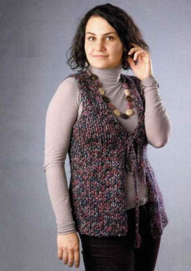 Жилет меланжевый