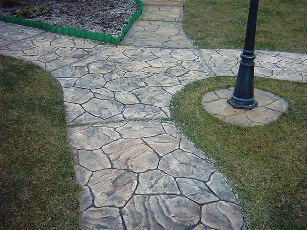 Как использовать декоративный бетон в ландшафтном дизайне?