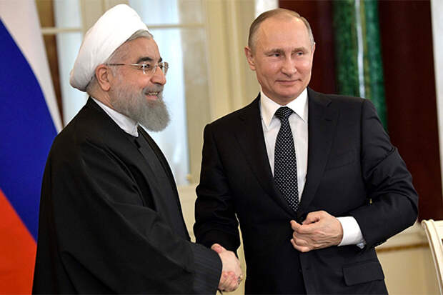 Владимир Путин и Хасан Рухани