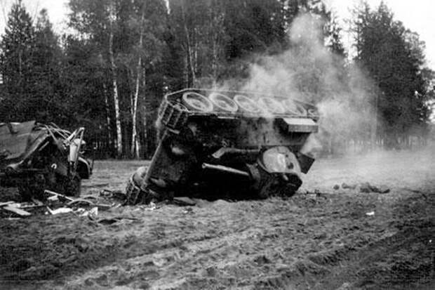 Подвиг неизвестных танкистов. Таран немецкой колонны 6 октября 1941 го 1941, ВОВ 1941-1945, танкисты