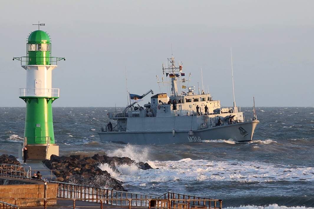 Эстонский тральщик в Балтийском море Фото: TASS/dpa/picture-alliance/Danny Gohlke