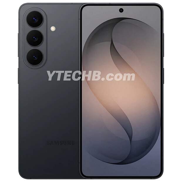 Samsung Galaxy S26 в черном: свежие рендеры со всех сторон