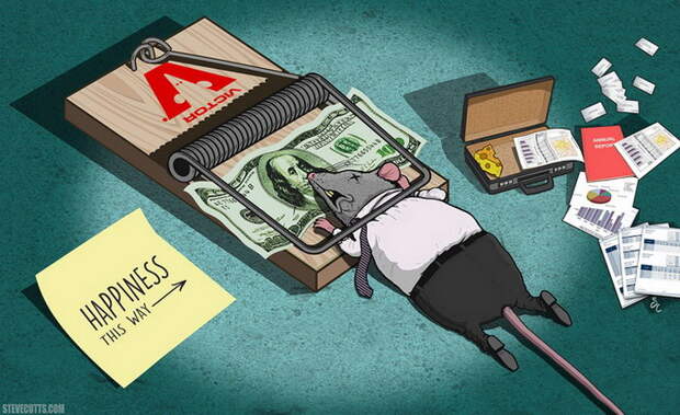 Сатирические иллюстрации Steve Cutts Сатирические иллюстрации Steve Cutts
