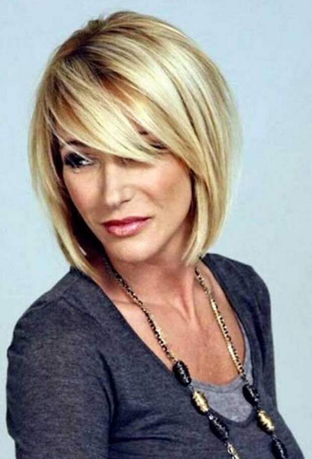 Short hairstyles for oval faces