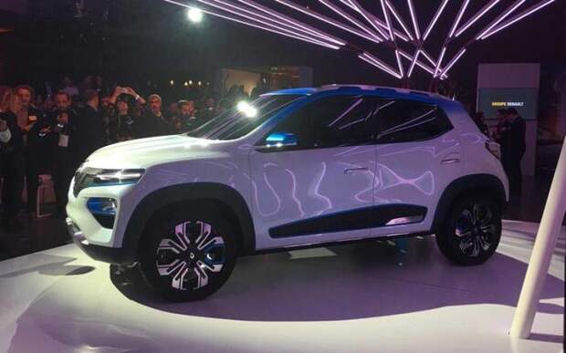 Электромобиль Renault K-ZЕ – новинка Парижского автосалона 2018 года. | Фото: autocar.co.uk.