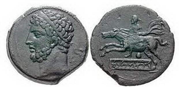 Монета нумидийского царя Сифакса (215–203 годы до н.э.) с изображением всадника на невзнузданной лошади - Воинственные мавры: взгляд со стороны | Warspot.ru