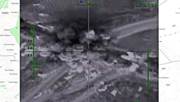 Самолеты российских ВКС нанесли точечные удары по складу с боеприпасами на дороге, соединяющей города Хама и Алеппо