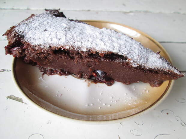 Шоколадное чудо десерт «Клафути». Хороший рецепт, получилось с первого раза