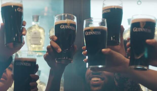 Toasting Guinness Glasses