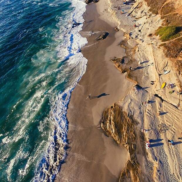 4. Пляж Windandsea, Калифорния 4. Пляж Windandsea, Калифорния дрон, мир, пляж