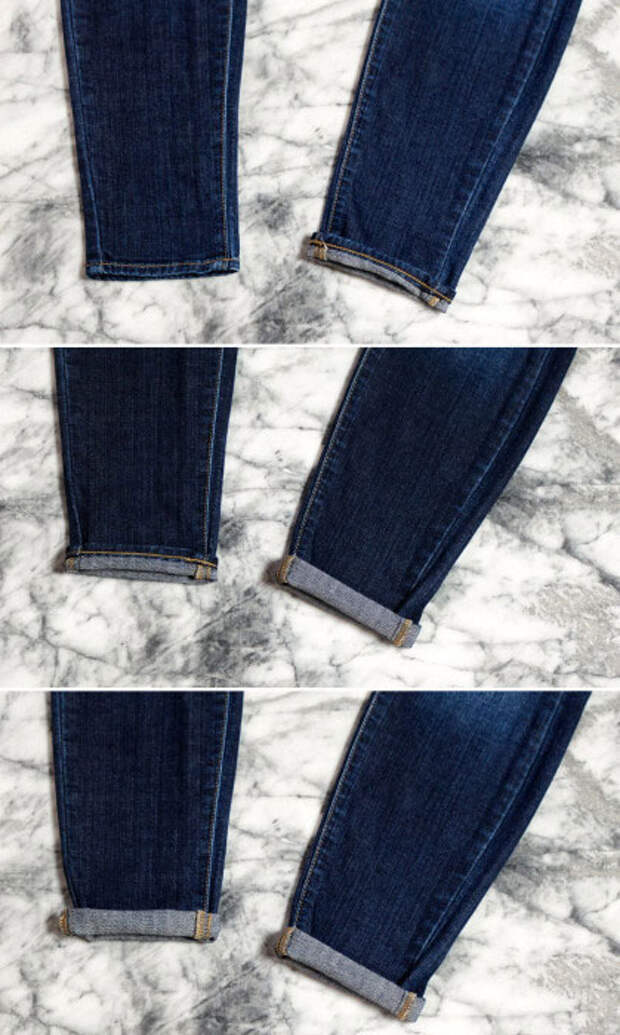 6 лёгких cпособов модно подвернуть джинсы