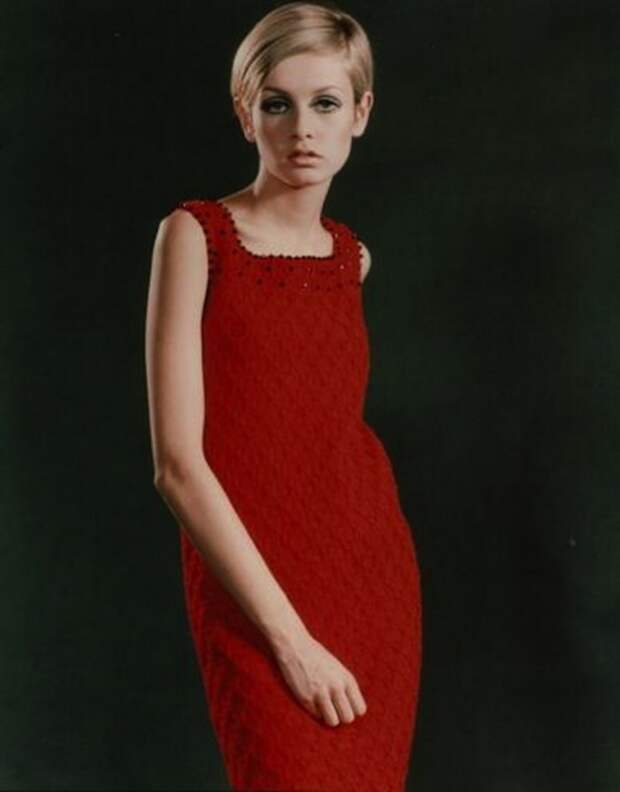 6. 1960-е: Худоба Твигги tip, женщина, фигура