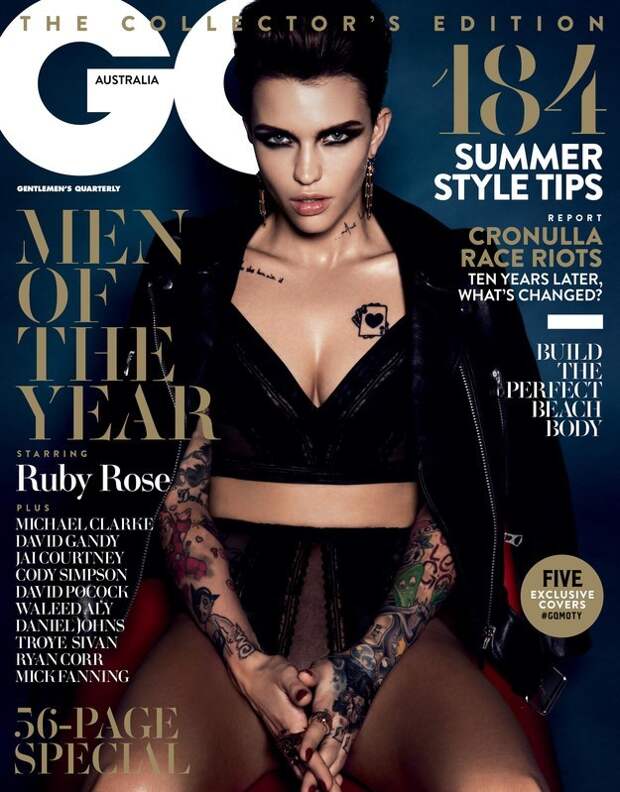 To celebrate being crowned GQ Australia's Woman of the Year, Ruby Rose is on the cover of this month's issue.